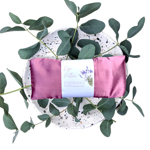 Microwavable Rice Heating Pad Lavender Eye Pillow Secret Etsy UK