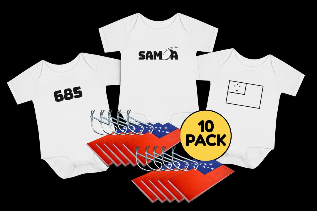 Samoa Baby Bodysuit Rugby Pack Includes FREE Air Fresheners Etsy