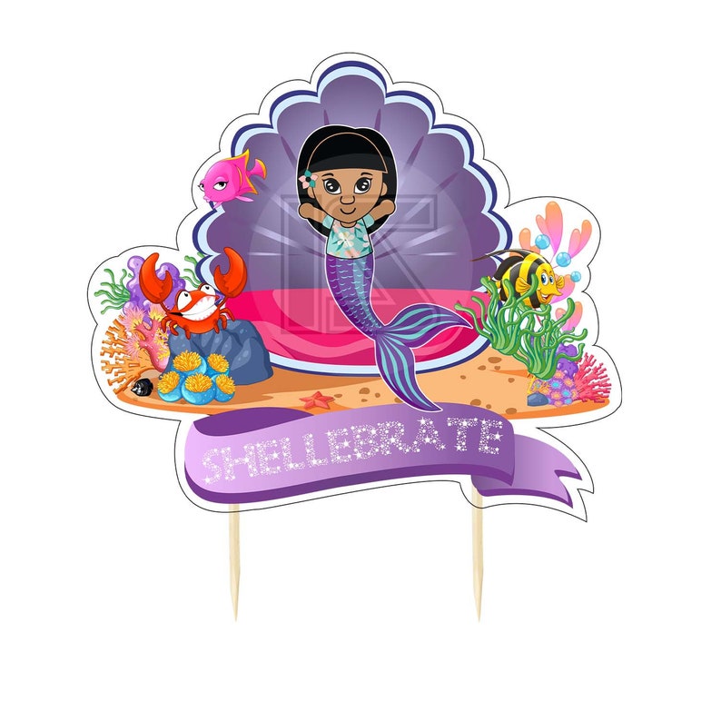 Printable Mermaid Cake Topper Instant Digital Download - Etsy Canada