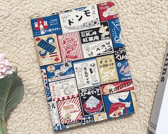 Retro japanische iPad-Hülle aus Zeitungspapier mit Stiftschlitz, iPad Air 5 2022 iPad Pro 11" 12,9'' 2022 iPad 10 10,9" Mini 6 Hülle, iPad-Hülle