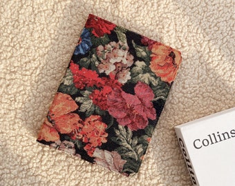 French oil painting embroidery flowers fabric iPad case,auto sleep/wake,iPad A16 iPad Air 11&quot; 13&quot; 2025 iPad Pro 11&quot; 13&quot; 2024 iPad mini7 case