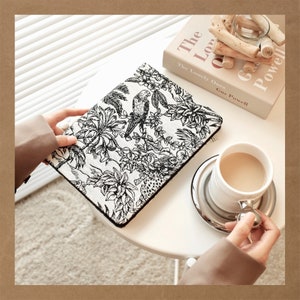 Retro French embroidery fabric iPad case,new iPad 10 10.9 2022 iPad Air 5 2022 iPad Pro 12.9'' 2021 Pro 11 2022 iPad mini6 case,iPad cover image 2