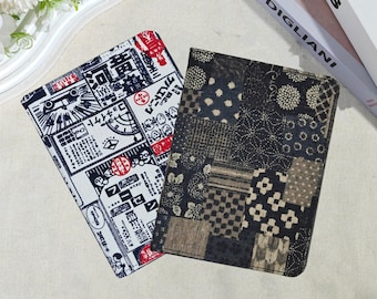 Japanese-style Vintage Fabric Magnetic Detachable E-book Case for Kobo Libra Colour,Tolino Vision 6,Boox Go Color 7,Nook Glowlight 4E Case