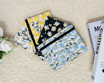 Embroidered daisy fabric Kindle case,New Kindle 12th Gen 6" 2024, Kindle Paperwhite 12th Gen case,Paperwhite 11th Gen,Kindle Colorsoft case