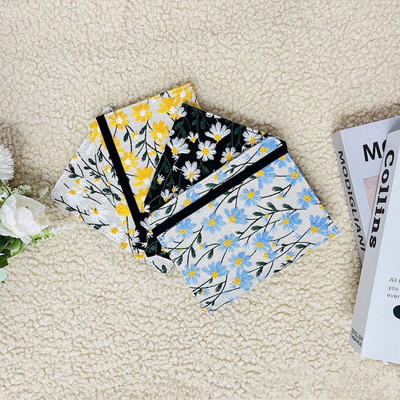 Embroidered Daisy Fabric Kindle Case,new Kindle 12th Gen 6" 2024 ...
