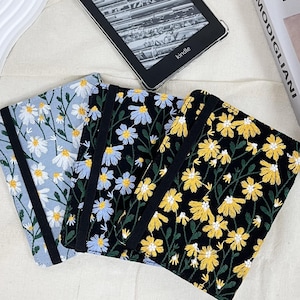 Multiple styles embroidery daisy fabric Kindle case,Kindle 12th Gen 6&quot;,Kindle Paperwhite 12th Gen,Paperwhite 11th Gen,Kindle Colorsoft case