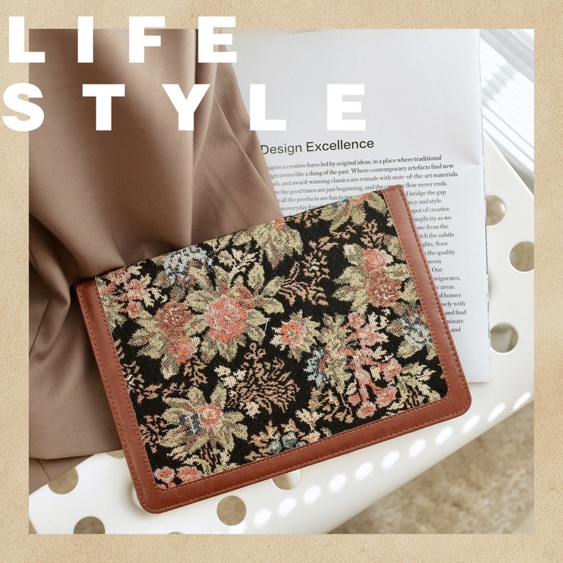 Retro Embroidery Flower Fabric Ipad Air 5 2022 Ipad 10 2022 Etsy