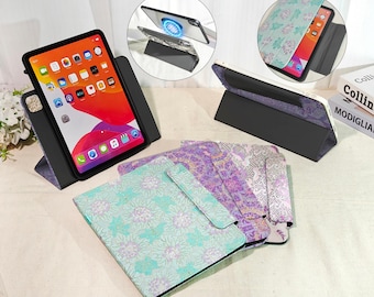 Japanese Style Fabric iPad Case, Magnetic Rotatable Detachable Cover (iPad Air 11" 13" M4,iPad Pro 11" 13 M5)