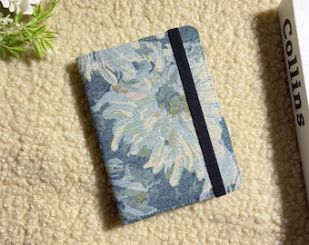 Retro French blues embroidery fabric Kindle case, New Kindle 2024, Kindle Paperwhite 12th Gen Paperwhite 11th Gen,Kindle Colorsoft,Kobo case