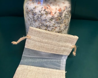Bath Salt Blends|Natural Aromatherapy Manifested in small batches with salts, herbs, and essential oils. Hand crafted in Portland for you.