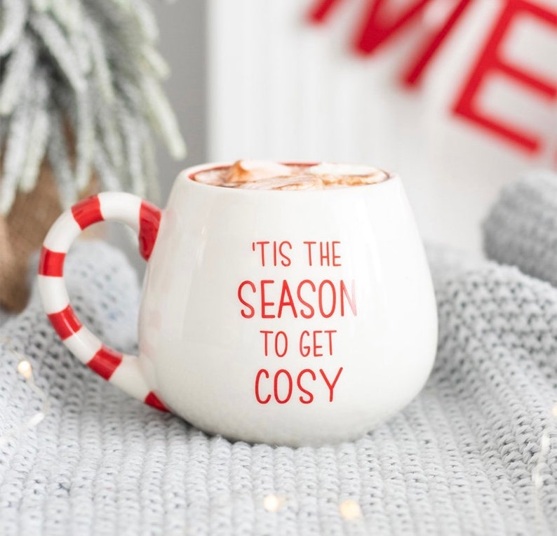 Gingerbread Mug Christmas Mug Cosy Season Rounded Mug Etsy UK