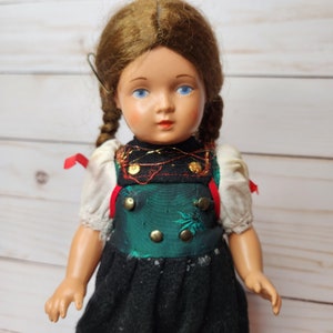 German celluloid Turtle Mark souvenir doll_ 1930s-1950s _ antique German doll