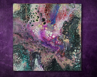 Cosmic mess _ abstract handmade painting