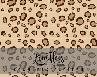 Tan Leopard Print Seamless Pattern