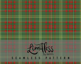 Christmas Plaid in Red, Green and Gold for Ralph Lauren Inspired Christmas