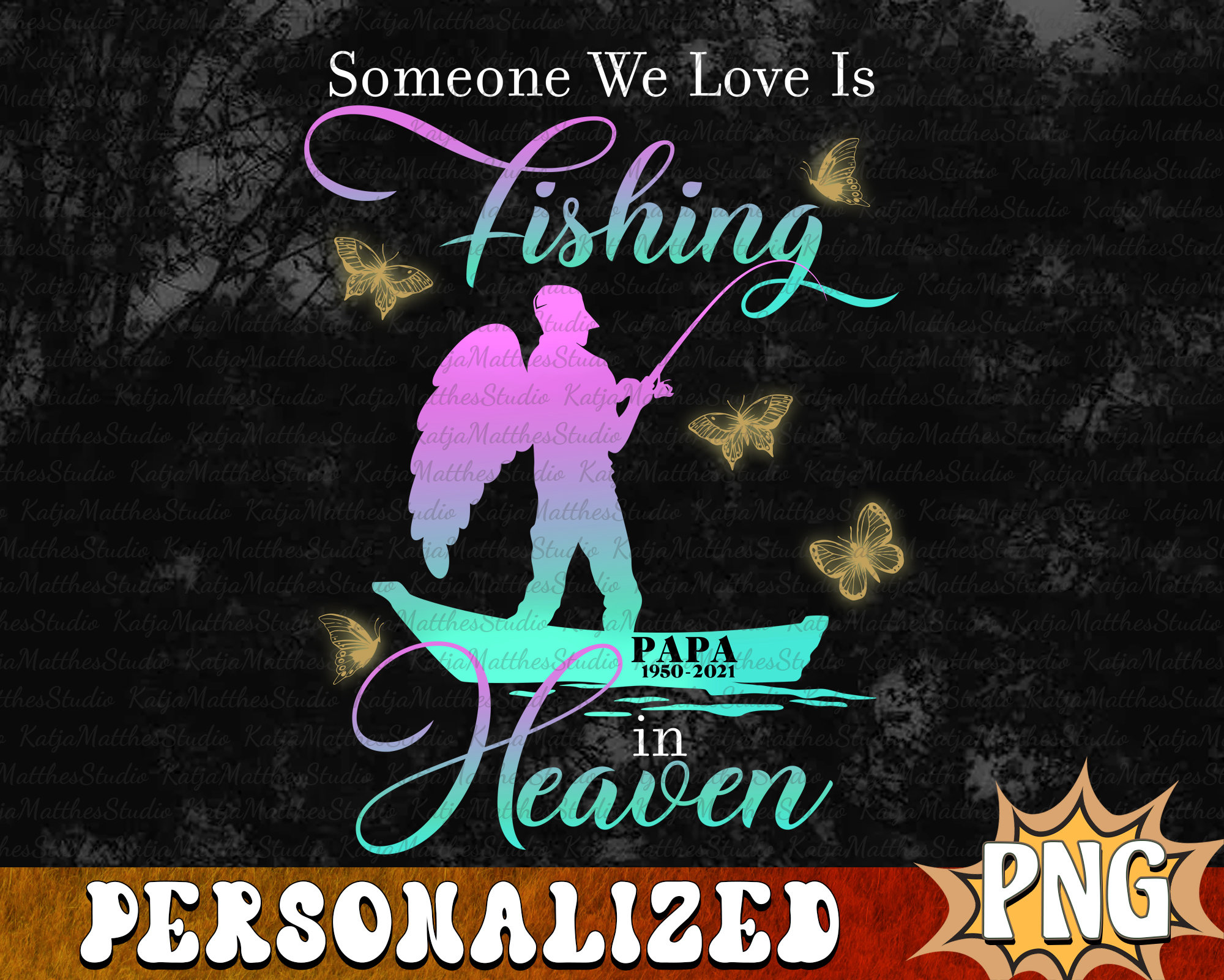 Someone I Love Is Fishing in Heaven Memorial Ornament — Simple & Sentimental