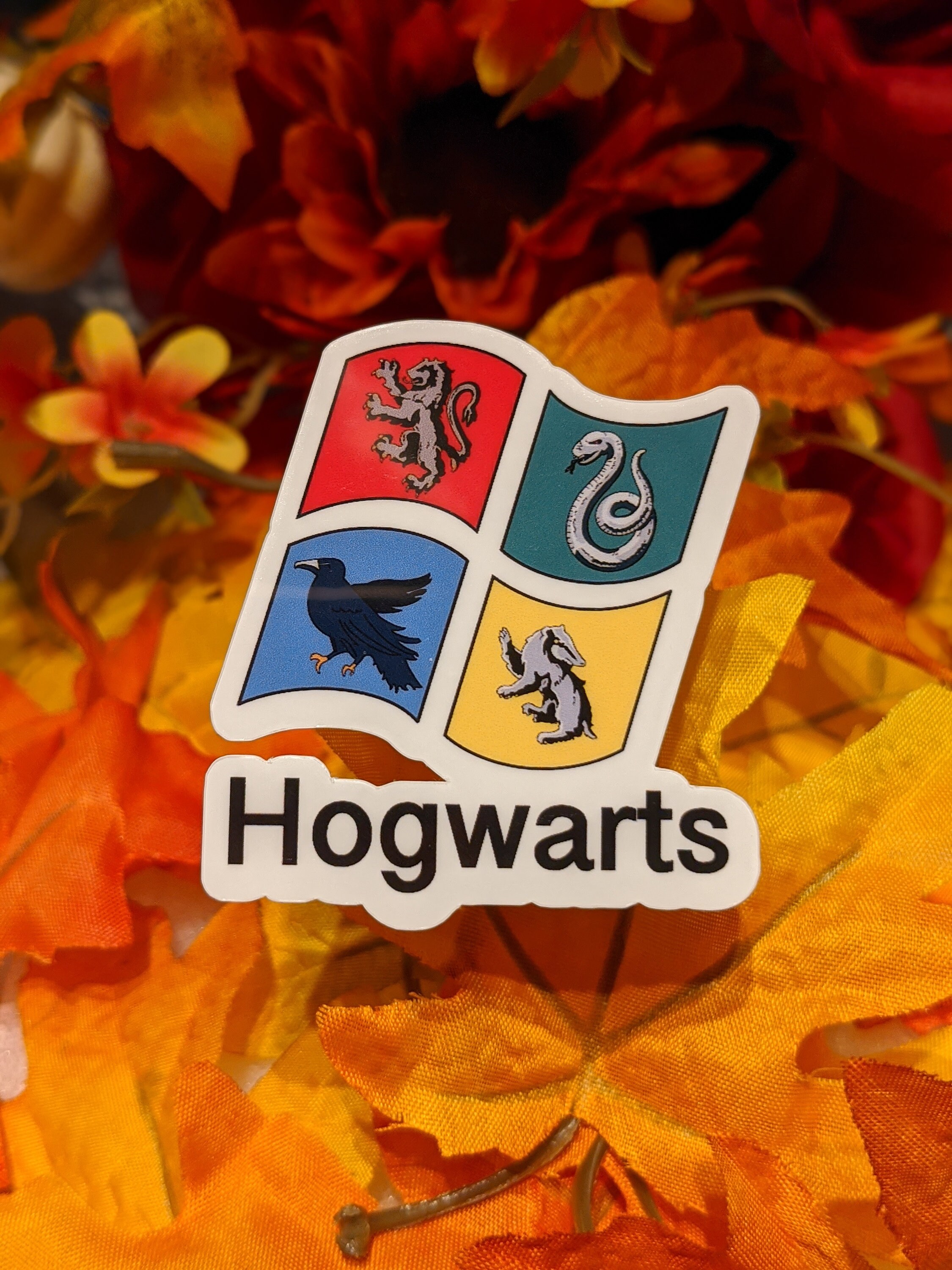 Hogwarts Windows Logo Sticker Harry Potter Houses Ravenclaw Etsy