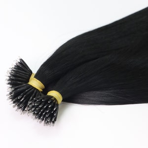 Hair Extension Micro Link Beads Silicone Lined Hair Links Attach Feather  Beads to Hair 5mm Blonde Gray Light Brown Black 50PACK 