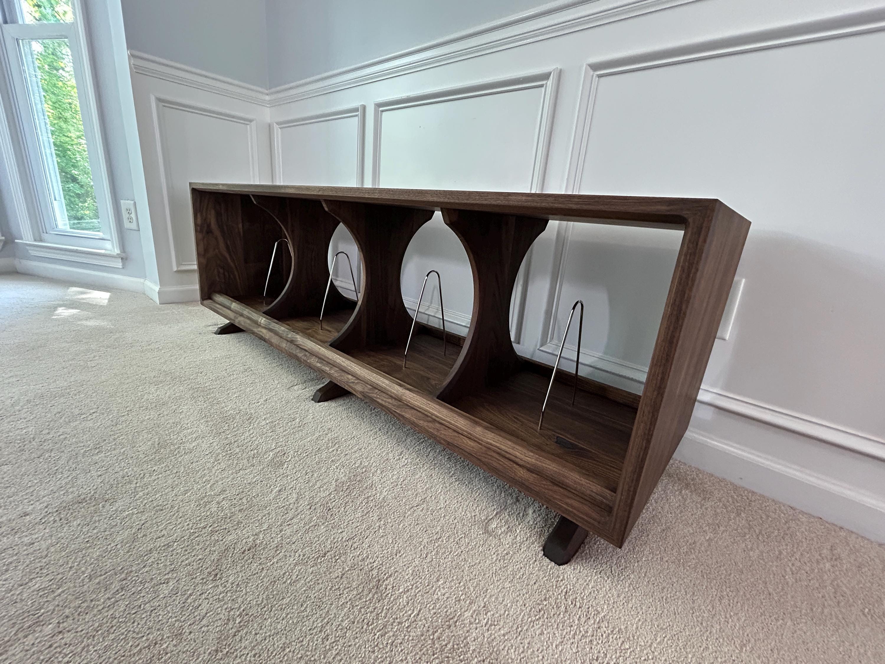 The Tobbe Lowboy Console in Walnut - Etsy