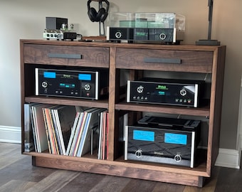 The Braig Audio Console in Walnut