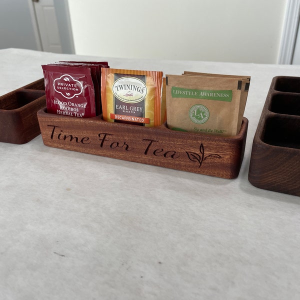 Modern Walnut Tea Tray - Minimalist Tea Holder - Tea Holder - Tea Tray - Walnut Tea Holder