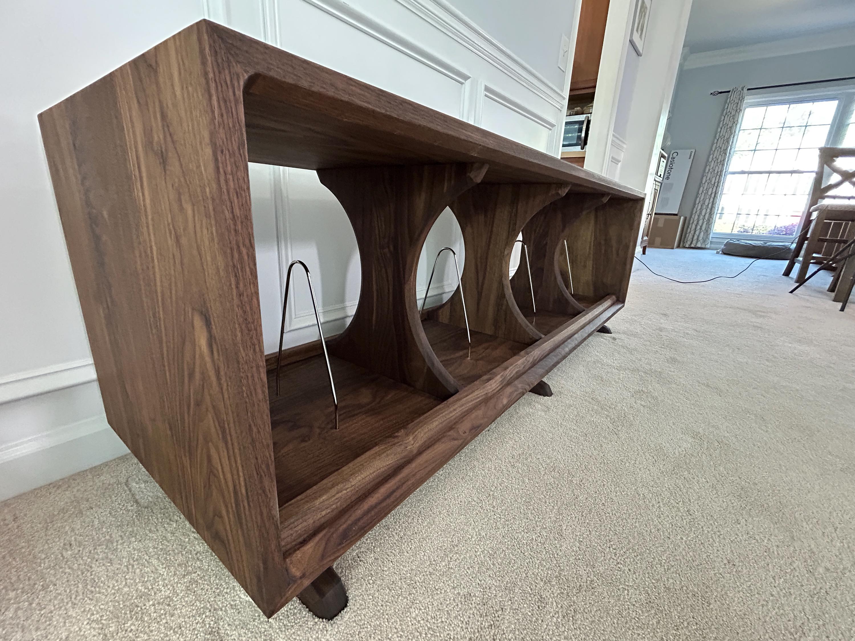 The Tobbe Lowboy Console in Walnut - Etsy