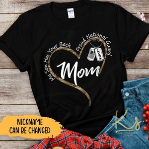 My Son Has Your Back National Guard Mom Shirts, National Guard Family Shirts, Proud US National Guard Mom, National Guard Graduation Shirts