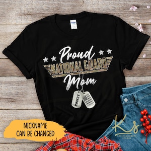 Mamá orgullosa de la Guardia Nacional, camisetas familiares de la Guardia Nacional de EE. UU., Guardia Nacional orgullosa, Graduación de la Guardia Nacional, Familia a juego de la Guardia Nacional
