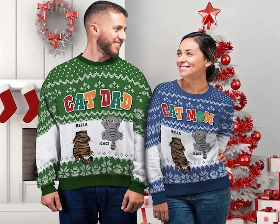 Pull De Noel Personnalisé Pour Homme Et Femme, Moche De Noël