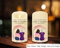 The Love Between Mother And Daughter, Personalized Flameless Led Candle, Mothers Day Gift From Daughter, Long Distance, Daughter Moving Gift