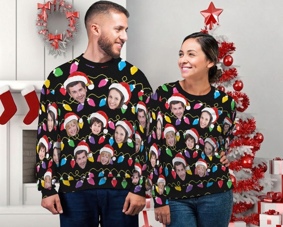 Custom face sweater on sale