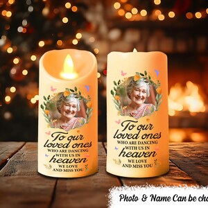 Loving Grandmother Tribute - Personalized Custom LED Candle - Gift For Granddaughters
