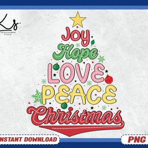 Árbol de Navidad Png, Alegría Png, Paz Png, Amor Png, Camiseta Navideña Png, Invierno Png, Copos de Nieve Png, Letras Garabateadas Png, Puntos Garabateados Brillantes Png