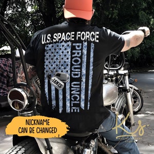 Stolzes US Space Force Dad Shirt, Space Force Familienhemden, US Space Force Shirts, Geschenk für Space Force Dad, Militärische Familie Passende Hemden