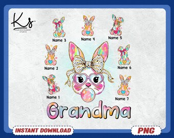 Grandma Bunny Png Design, Easter Bunny Coquette Png, Happy Easter Png, Bunny Blowing Bubble Gum Png, Coquette Bunny Png, Coquette Easter Png