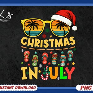 Weihnachtsmann-Sonnenbrille Strand Weihnachten im Juli PNG, Weihnachtsmann-Sonnenbrille Strand Weihnachten im Juli Männer Frauen Kind Png, digitaler Download