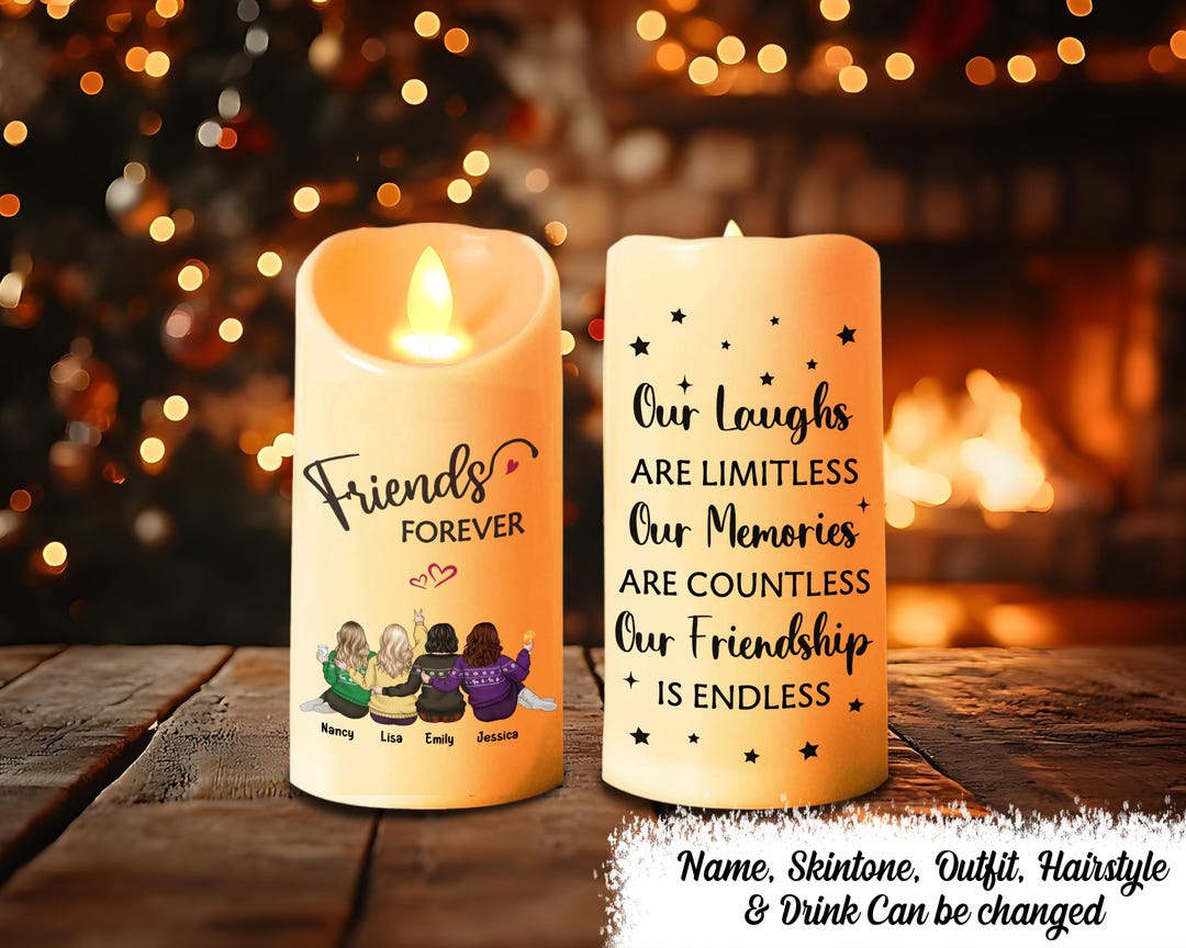 Personalised Ornate Frame LED Candle - Make It Your Way