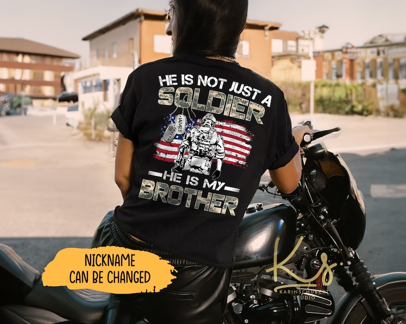 He Is Not Just A Soldier He Is My Son, Proud Army Dad, Proud Army Mom, Custom Army Family Shirt, Military Matching Shirt, US Army Graduation image 3