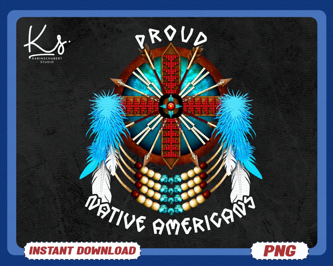 Proud Native American PNG, Tribal Beaded Dreamcatcher Clipart ...