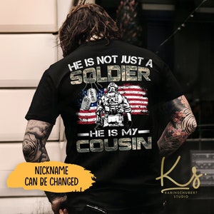 He Is Not Just A Soldier He Is My Son, Proud Army Dad, Proud Army Mom, Custom Army Family Shirt, Military Matching Shirt, US Army Graduation image 4