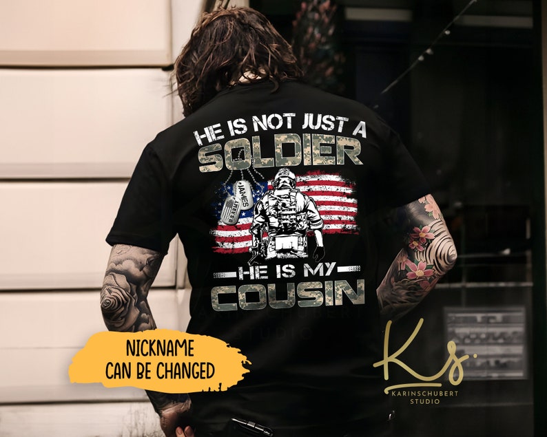 He Is Not Just A Soldier He Is My Son, Proud Army Dad, Proud Army Mom, Custom Army Family Shirt, Military Matching Shirt, US Army Graduation image 4