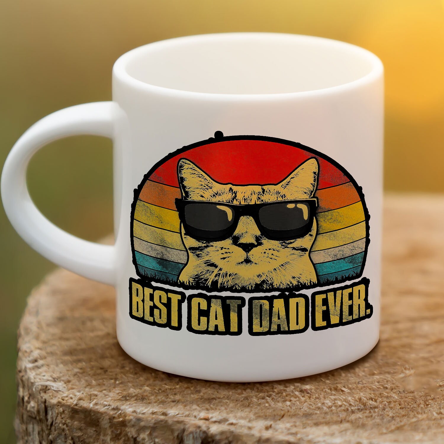 Mens Best Cat Dad Ever Funny Cat Dad Father Custom mug Etsy