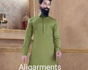 silk pathani kurta