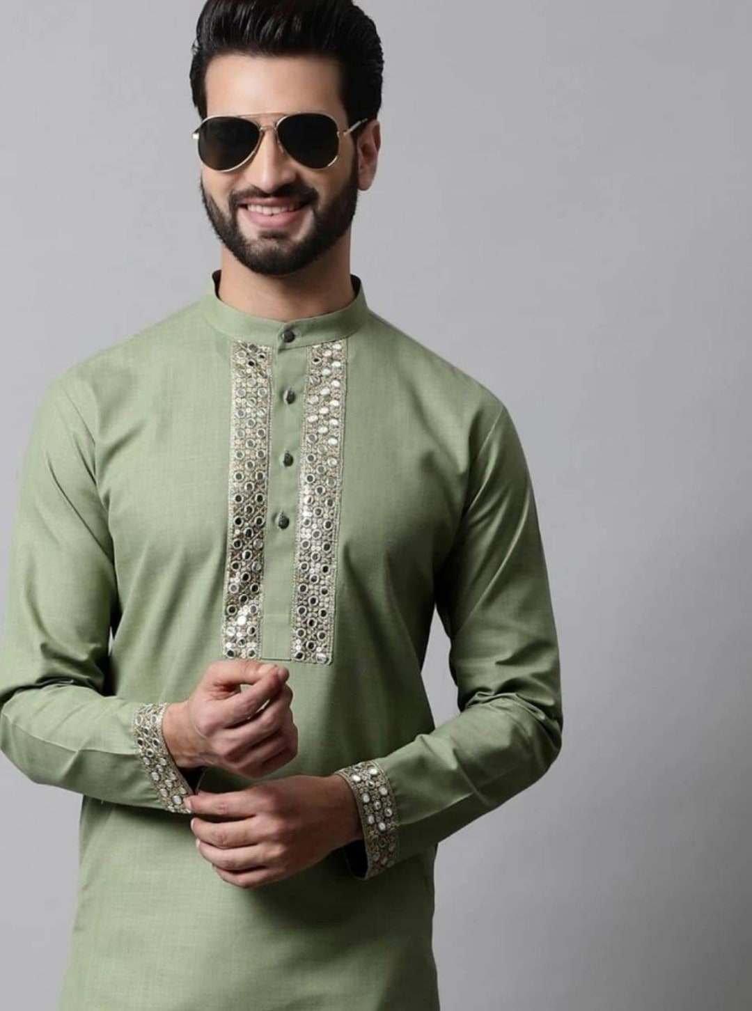 Men's Handmade Kurta Cotton Kurta Indian Mens Kurta Etsy