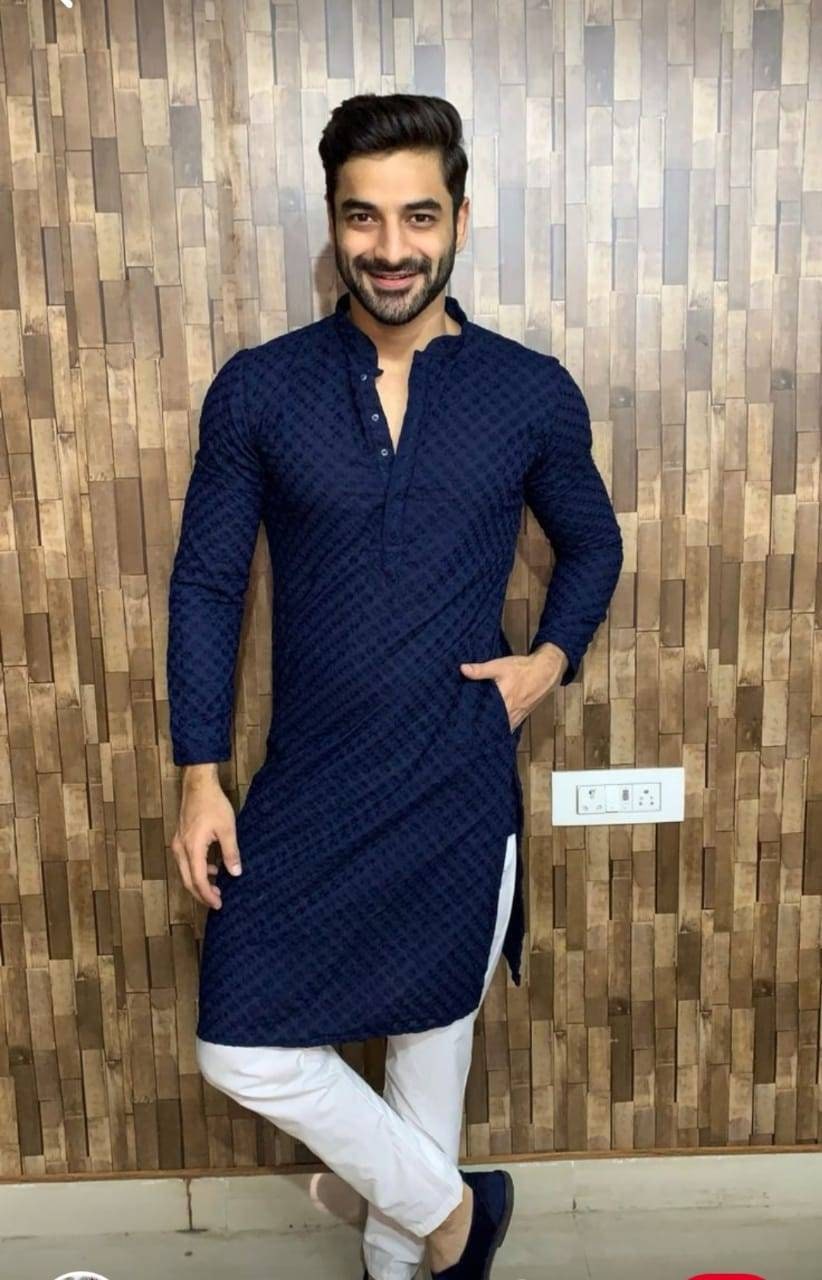 Mens Traditional Pathani Kurta Mens Ethnic Pthani Kurta Wear Tunic Kurta Eid Festival Kurta Etsy