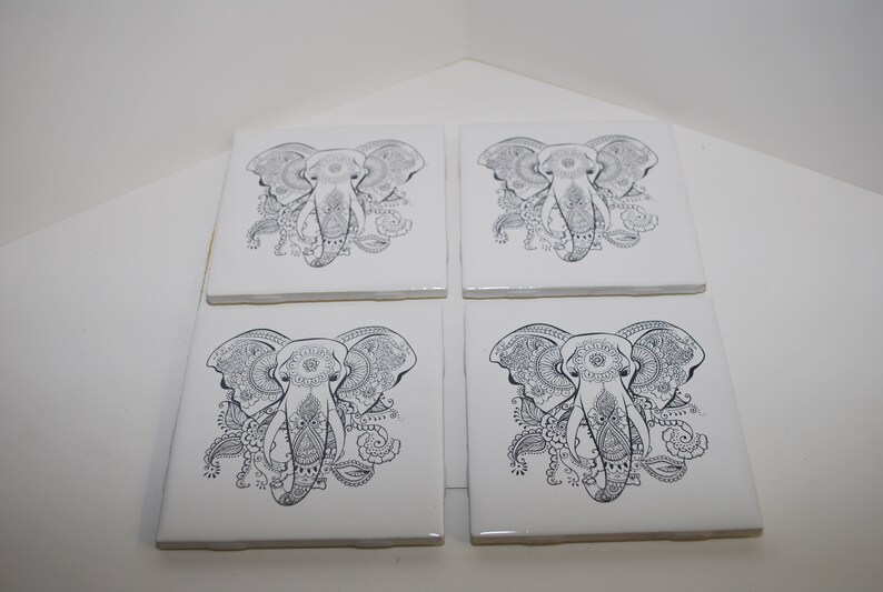 Laser Engraved Ceramic Tile Coaster Etsy UK