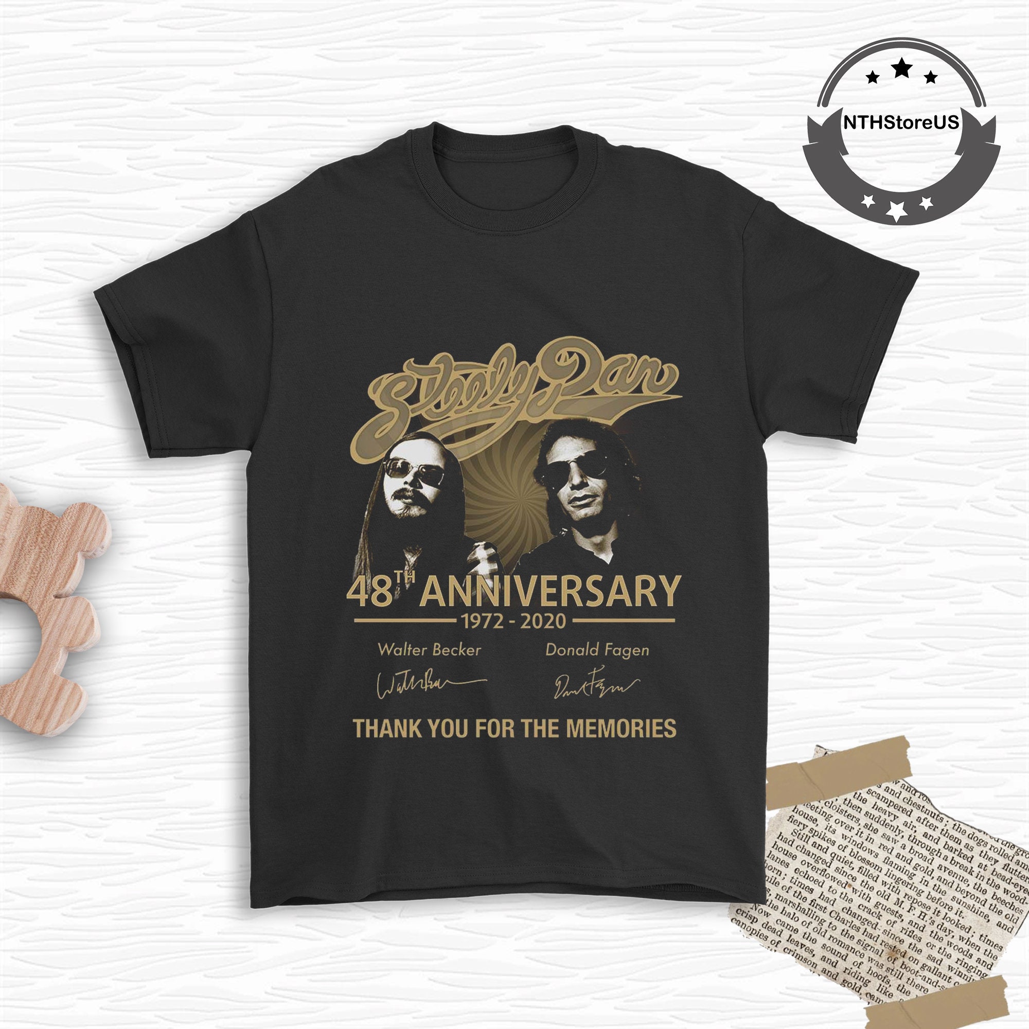 Steely Dan 48th Anniversary 1972-2020 Signature Men T Shirt | Etsy