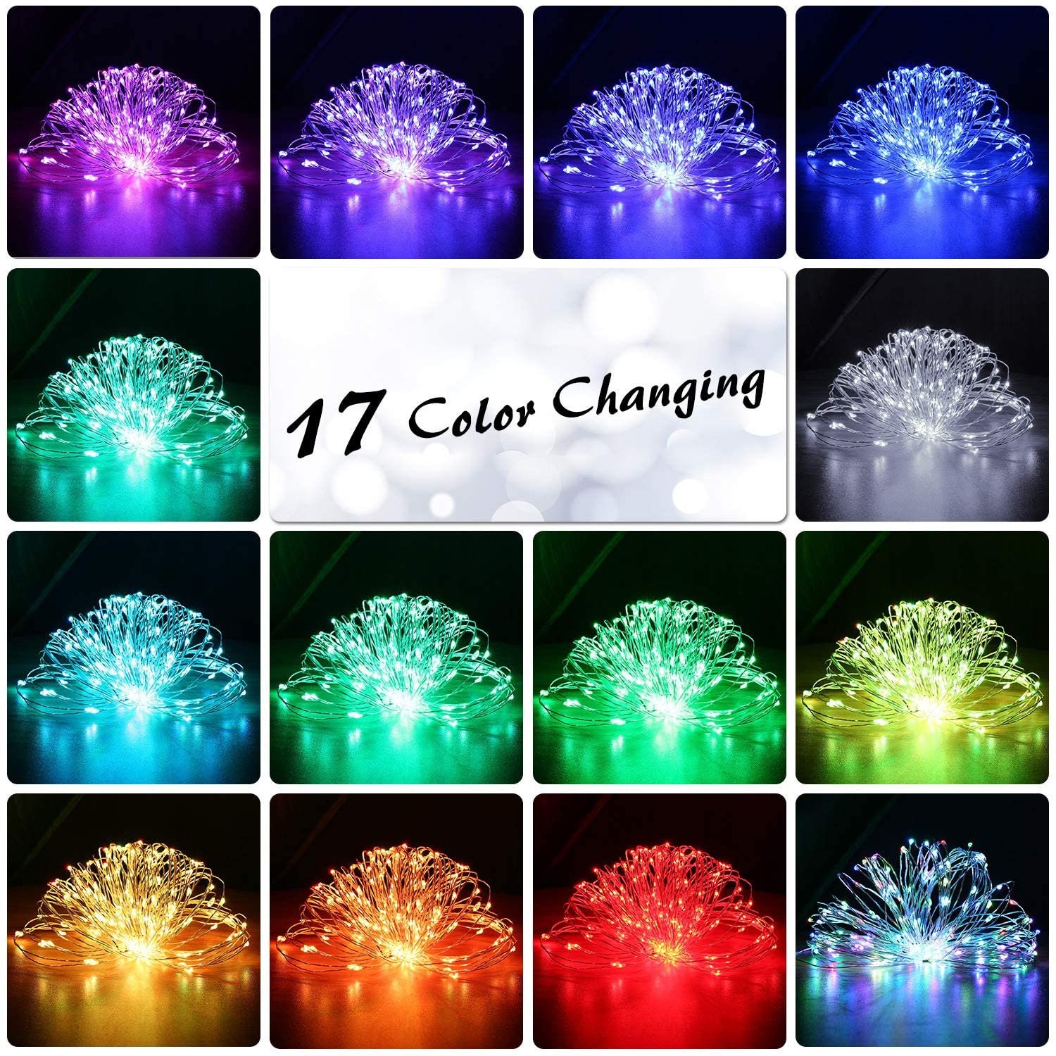 66ft 200 LED Color Changing Fairy Lights with Remote Dual Etsy
