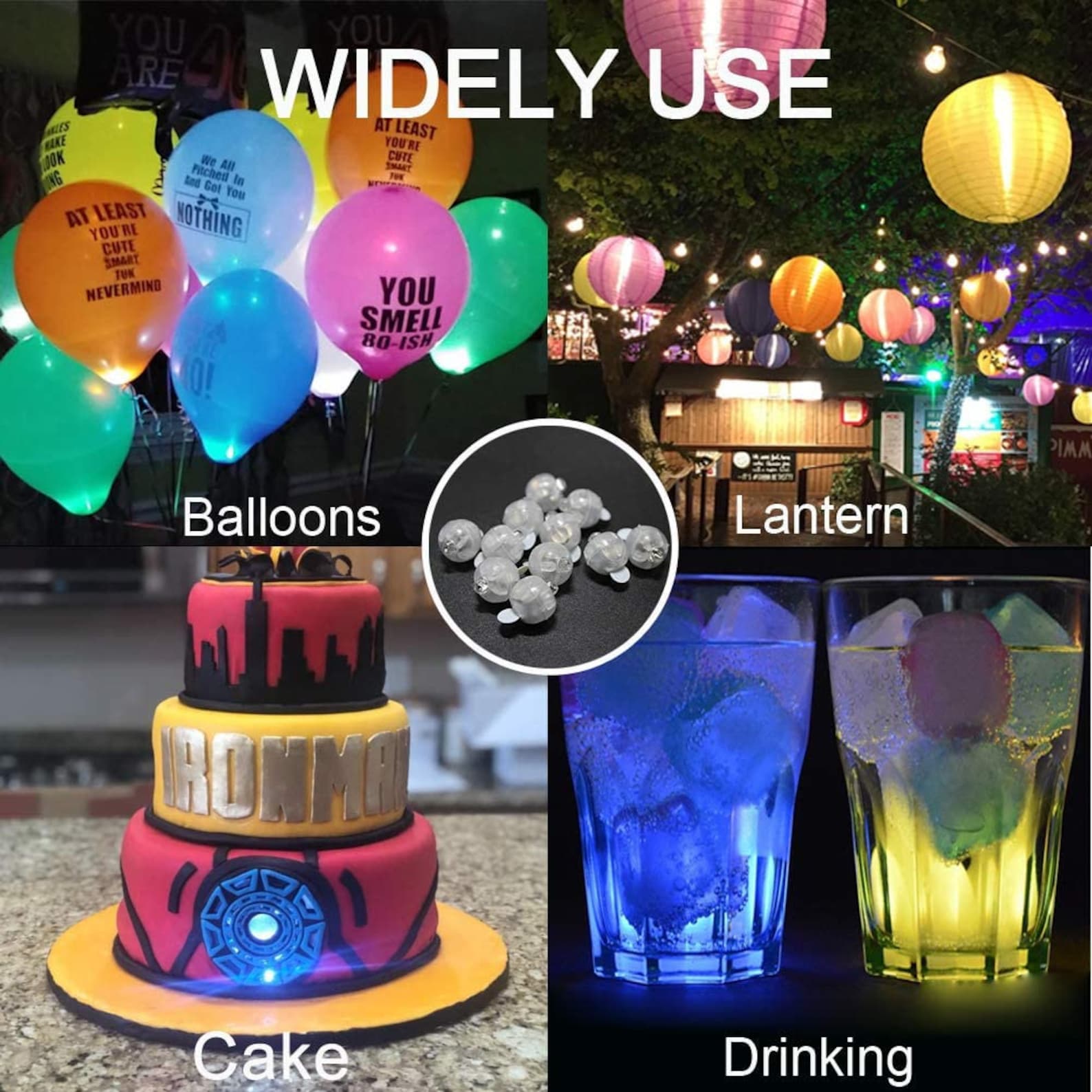 100pcs LED Balloon Light Mini Round Balls Lights Waterproof Etsy