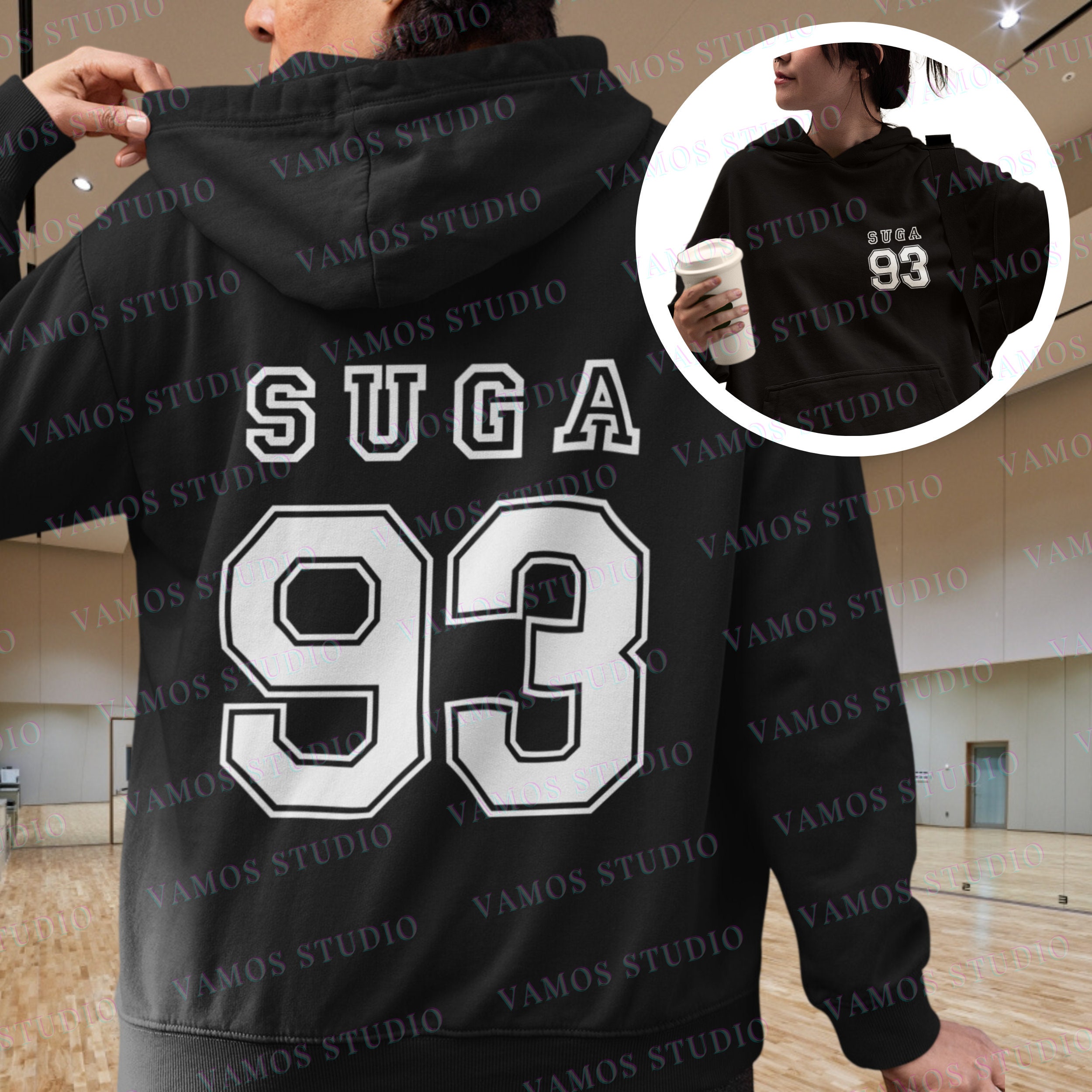 Buy Suga 93 Hoodie BTS Suga Hoodie Agust D Tour Hoodie Min Online in India  - Etsy